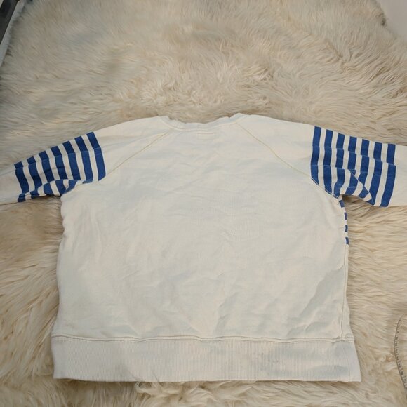 Mother Women's Blue Boire la tasse The Square Pullover Sweatshirt Size S - Picture 3 of 12